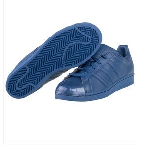 Adidas Superstar Glossy Toe Women’s Shoes All Blue